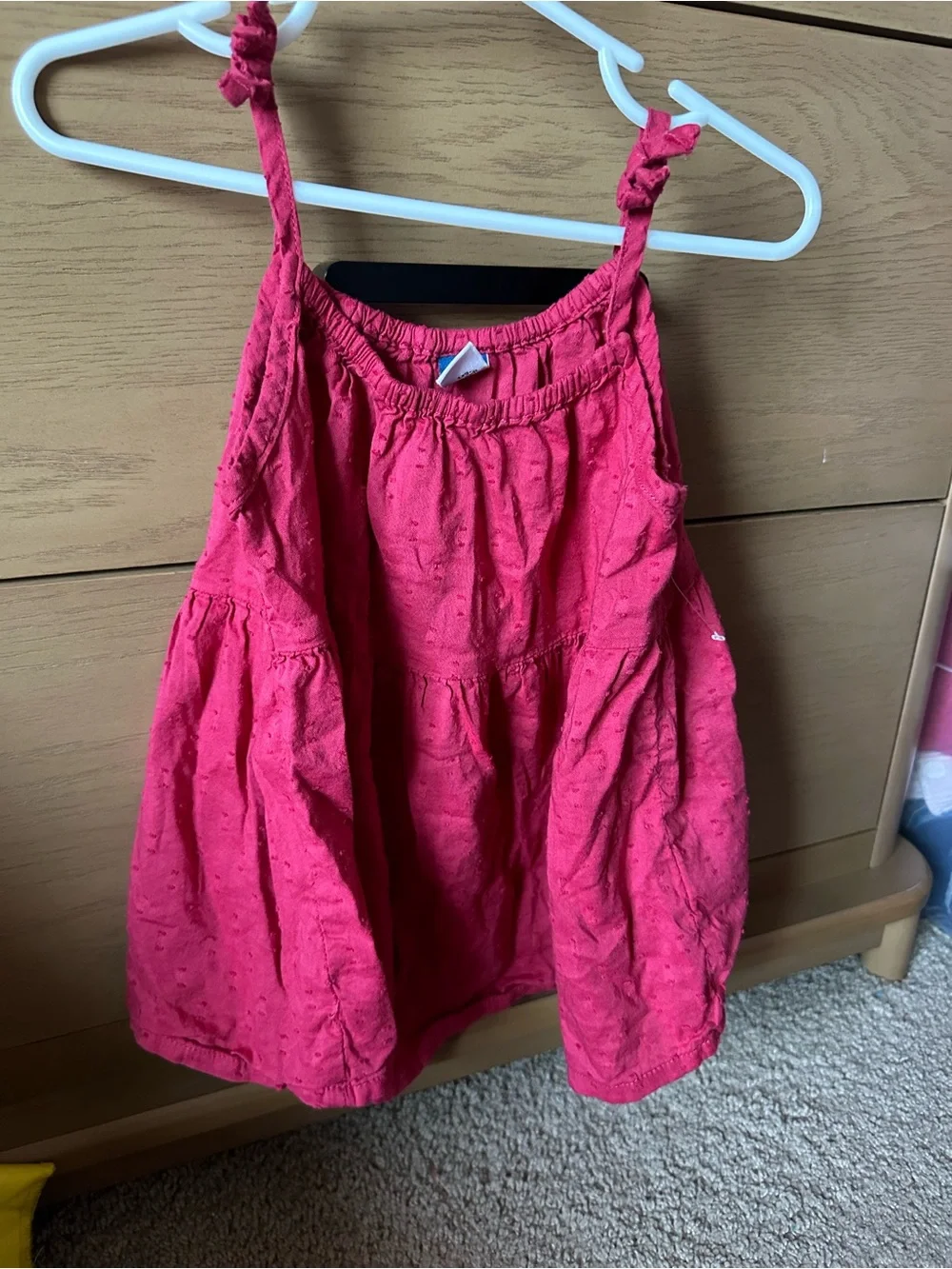 Old Navy Hot Pink Girls Eyelet Tank Top
